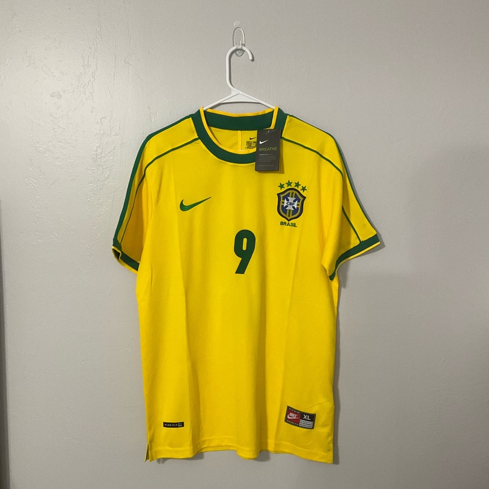 Brazil 1998 Ronaldo Mens Jersey